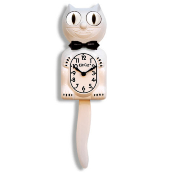 White Gentleman WITH BLACK BOW TIE KIT-CAT KLOCK - Picture 1 of 3